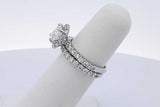 2.02cttw Diamond Wedding Set In 14k White Gold 5.4 Grams Size 5.25 Eb0826oxxzde