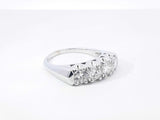1.60 Cttw Diamond & 14k White Gold Anniversary Ring 6.3 Gram Size 9 Fw0926llzxdu