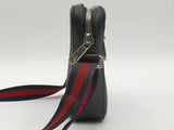 Gucci Small Messenger Bag Black Coated Canvas Aa0926pzxsa