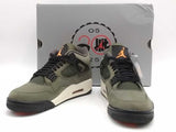 Jordan Retro 4 Undefeated Rerelease Green Shoes Size 9.5 Aa0926lzxsa