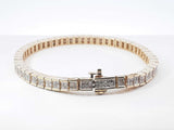 2.2 Cttw Diamond & 14k Yellow Gold Tennis Bracelet 23g 7.5 Inch Fw0526owxdzdu