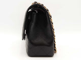 Chanel Classic Double Flap Caviar Jumbo Black Handbag Aa0725rrxz