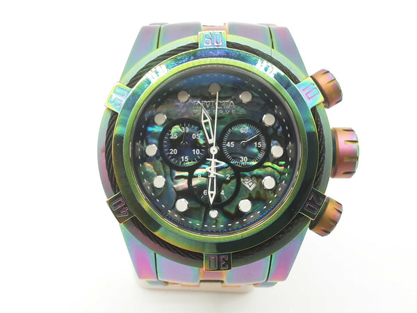 Invicta 34170 53 Reserve Bolt Zeus Abalone Dial Steel Quartz Watch Do1025lxzde