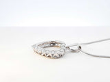 1.02 Cttw Diamond & 14k Gold Heart Pendant Necklace 9.7g 20 Inch Fw0826crzdu