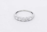 0.85cttw Lab Grown Diamond Ring In 14k White Gold 1.7 Grams Size 7 Eb0826prxsa