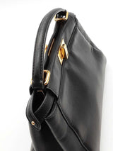 Fendi Peek-a-boo Black Leather Top Handle Bag Eb0426cxzde