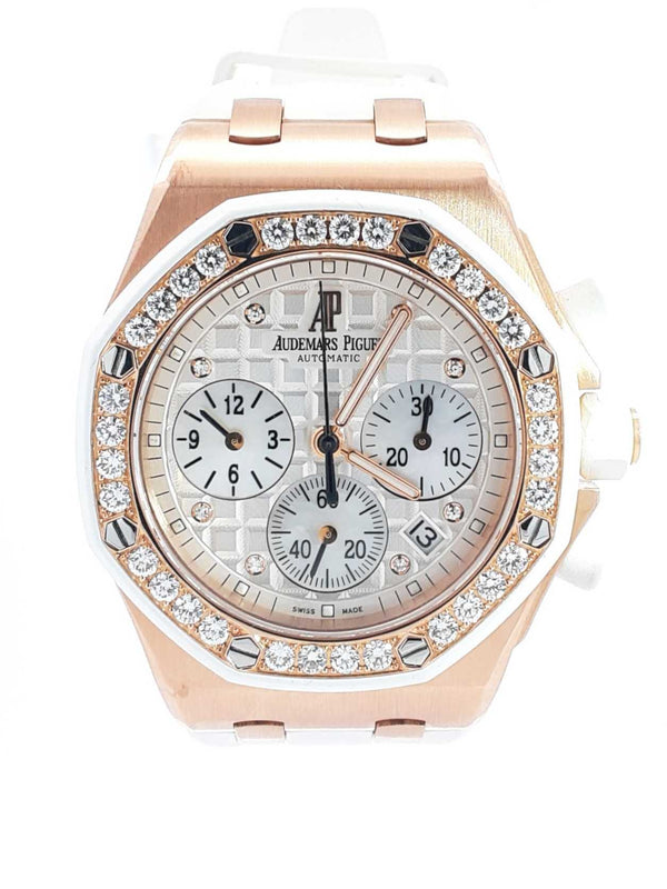 Audemars Piguet Royal Oak Offshore 18k Rose Gold 18k Diamond Bezel Sd0425wwzxzsa