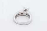 1.02cttw Diamond Ring In 14k White Gold 7.6 Grams Size 6 Eb0826exzdu