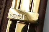 Fendi Peekaboo Brown Leather Top Handle Bag Eb0626pxzsa