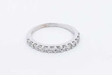 0.39ctw Diamond Ring In 14k White Gold 2.6 Grams Size 8 Eb1125oxzdu