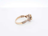 1.10 Cttw Diamond & 14k Yellow Gold Ring 3.3 Grams Size 7 Fw0824rxzdu