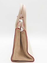 Prada Mini Scamosciato Glace Leather & Suede Twin Pocket Tote Bag Eb0725oxzde