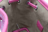 Mcm Pink Monogram Jacquard Dessau Drawstring Bucket Bag Eb1026crsa