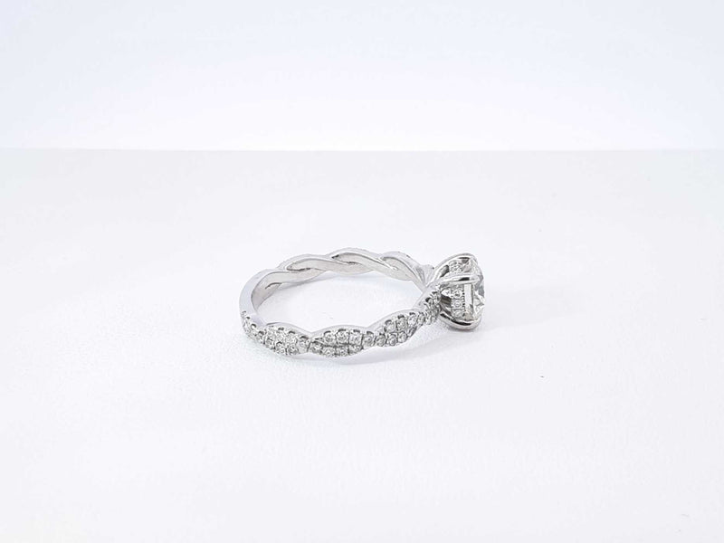 1.93 Cttw Diamond & 14k White Gold Engagement Ring 4.0 Gram Sz 8.75 Fw1124lixzdu
