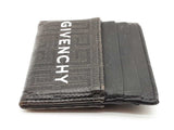 Givenchy 4g Coated Canvas Black Card Holder Sd0325lzxde
