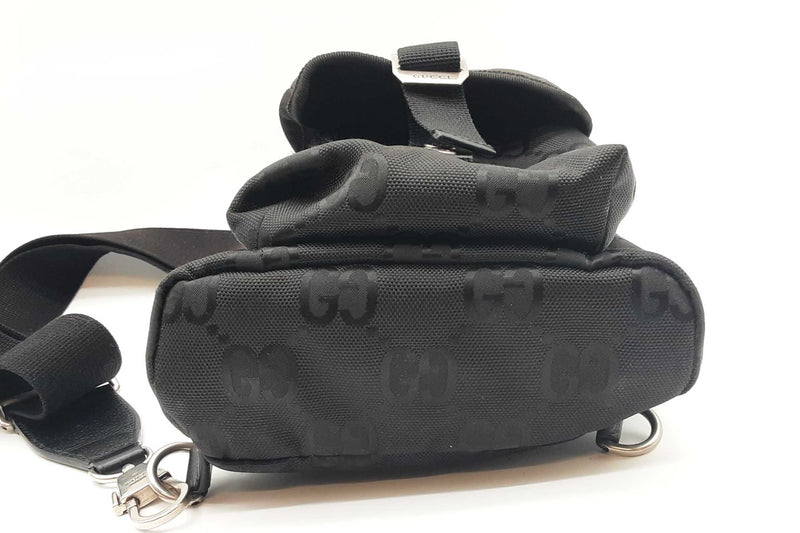 Gucci Off The Grid Black Nylon Sling Backpack Sd0525pzxde
