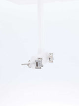 0.50 Cttw Princess-cut Diamond & 14k White Gold Illusion Set Earrings 1.3 Grams Fw0826orxdu