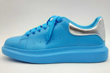 Alexander Mcqueen Oversized Blue Leather Low Top Sneakers Size 47 Eb0125lorsa