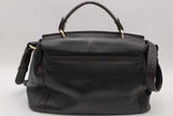Mcm Black Leather Flap Top Handle Crossbody Satchel Bag Eb0926lxzsa