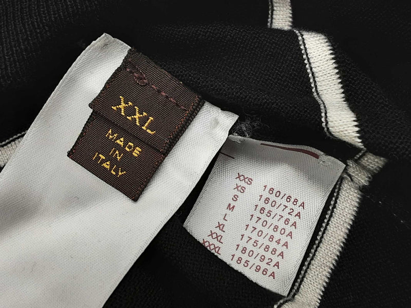 Louis Vuitton Black White Stripe Size Xxl Do0424lrxde