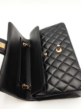 Chanel Quilted Lambskin Double Flap Shoulder Bag Eb0726wrxzsa