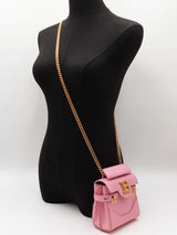 Balmai B-buzz 23 Mini Top Handle Bag In Pink Leather Fw0826ozxdu