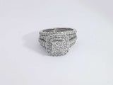1.06 Cttw Diamond 10k White Gold Ring 6.3 Grams Size 6.5 Aa0725wrzsa