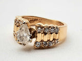 Approx 1.0 Ctw Diamonds 14k Yellow Gold 6.0g Ring Size 6 Do0924llxzde