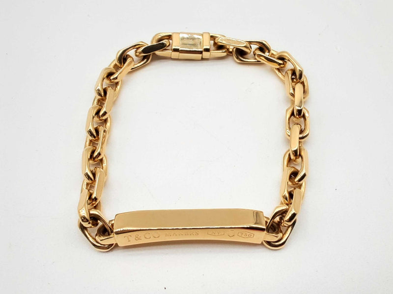 Tiffany & Co. Makers Id 18k Yellow Gold 67.8g Chain Bracelet Do0324rxzxde