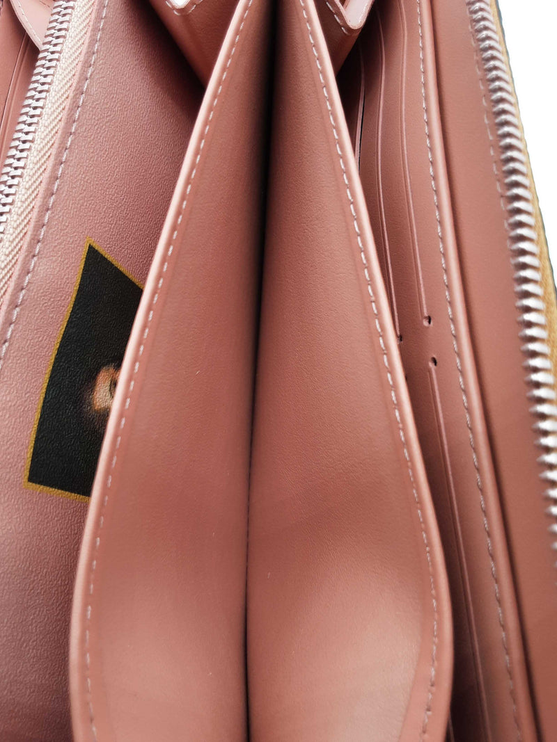 Louis Vuitton Jeff Koons Fragonard "Girl With Dog" Pink Zippy Wallet Do0325cxzde