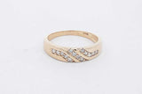 0.28cttw Diamond 10k Yellow Gold Ring 4.2 Grams Size 11.5 Eb0626orxsa
