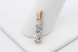 14k Yellow Gold Diamond Drop Pendant 1.8 Grams Eb0626cxzsa