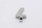 14k White Gold Diamond Number 7 Pendant 5.5 Grams Eb0626wrxsa