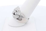1.41cttw Diamond Ring In 10k White Gold 15.5 Grams Size 8.5 Eb0826cxzde