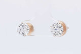 2.0cttw Lab Grown Diamond Stud Screwback Earrings 14k Yellow Gold 1.2g Eb326wcrsa