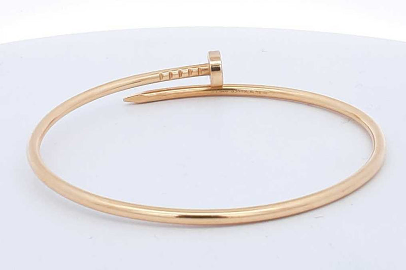 Cartier Juste Un Clou 18k Yellow Gold Bracelet 9.9 Grams Size 18 Eb0824olxzsa