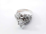 1.68 Cttw Diamond & 14k White Gold Engagement Ring 5.4g Size 4.25 Fw0826ozxzdu