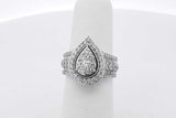 0.63cttw Diamond 10k White Gold Ring 4.6 Grams Size 5.5 Eb0526orxsa