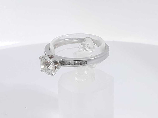 1.14 Cttw Diamond 10k White Gold Ring 2.8 Grams Size 9.5 Aa0525lsxzsa