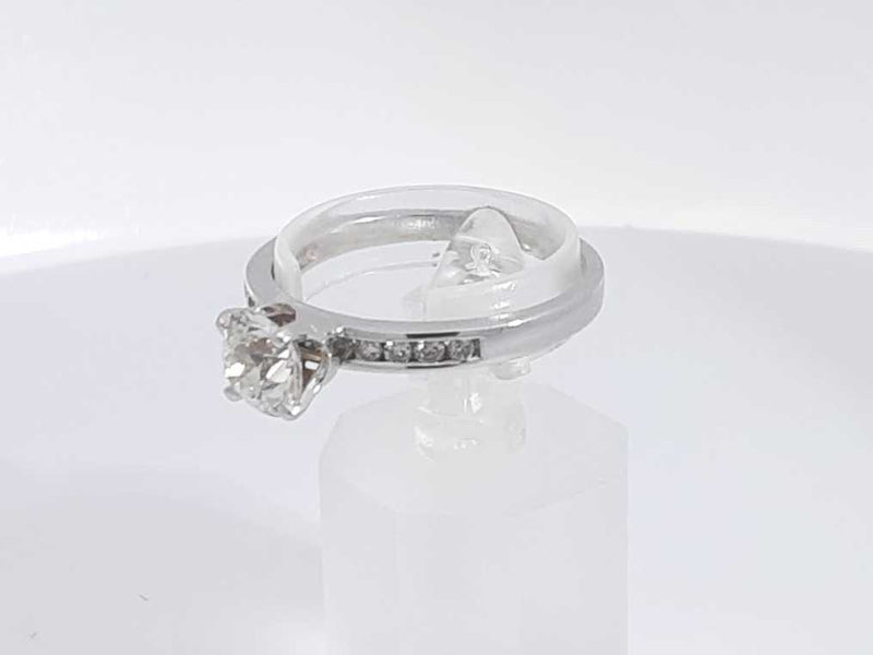 1.14 Cttw Diamond 10k White Gold Ring 2.8 Grams Size 9.5 Aa0525lsxzsa
