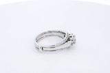 0.75cttw Diamond 14k White Gold Ring 8.3 Grams Size 11 Eb0526crxde