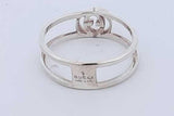 Gucci Interlocking G Sterling Silver Ring 1.9 Grams Gucci Size 13 Eb0626lxzde