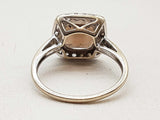 10k White Gold 2.8g Brown Citrine Ring Size 6.25 Do1224rrde