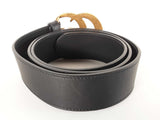 Gucci Gg Marmont Black Leather Belt Size 95-38 Sd0626lrxde