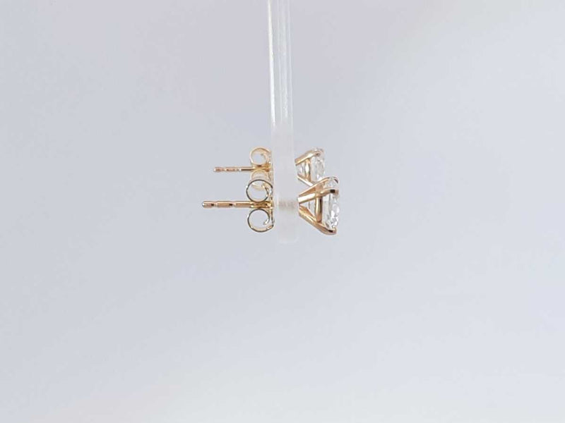 1.50 Cttw Lab Grown Diamond 14k Yellow Gold Stud Earrings 1 Gram Aa0725oepsa
