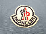Moncler Logo Patch Slate Blue Polo Shirt Size L Do0926rxde