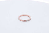 Approx. 0.36ctw Diamond Ring In 14k Rose Gold 2.1 Grams Size 7 Eb1224loxsa