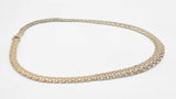 14k Yellow Gold Basket Weave Link Necklace 30.1 Grams 17 Inch Fw0326leordu