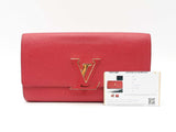 Louis Vuitton Capucines Wallet In Red Taurillon Leather Fw1225lrxdu