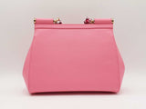 Dolce & Gabbana Medium Sicily Pink Calfskin Handbag Fw0325rxzdu